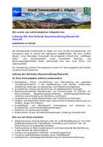 Stellenausschreibung Leitung Referat Bauverwaltung/Baurecht