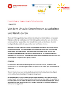05.08.2026 | Vor dem Urlaub: Stromfresser ausschalten und Geld sparen