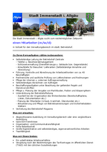 Stellenausschreibung Mitarbeiter (m/w/d) Verwaltung städtischer Betriebshof