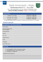 Bewerbungsformular Christkindlesmarkt 2026