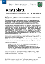 Amtsblatt Nr. 20/2026 vom 21.07.2026